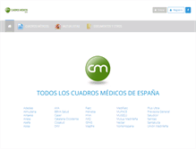 Tablet Screenshot of cuadrosmedicos.com